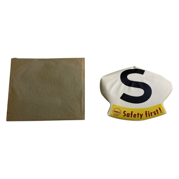 Shell Dekal S Klistermärke Safety First Vintage Bil Retro Veteran S-Märke