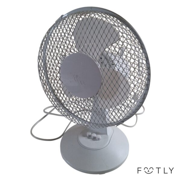 Clas Ohlson 36-6575 FT23-16J Bordsfläkt Vit 25W 3 Hastigheter Fläkt Table Fan