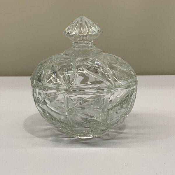 Lockskål Glas Vintage Glasburk Skål