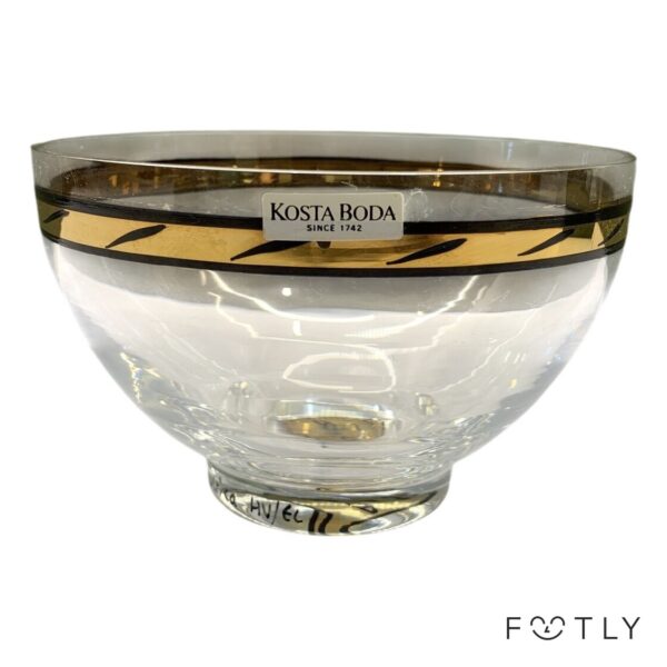 Kosta Boda Goldie Skål Ulrica Hydman Vallien Signerad UHV Glas Design Artglass