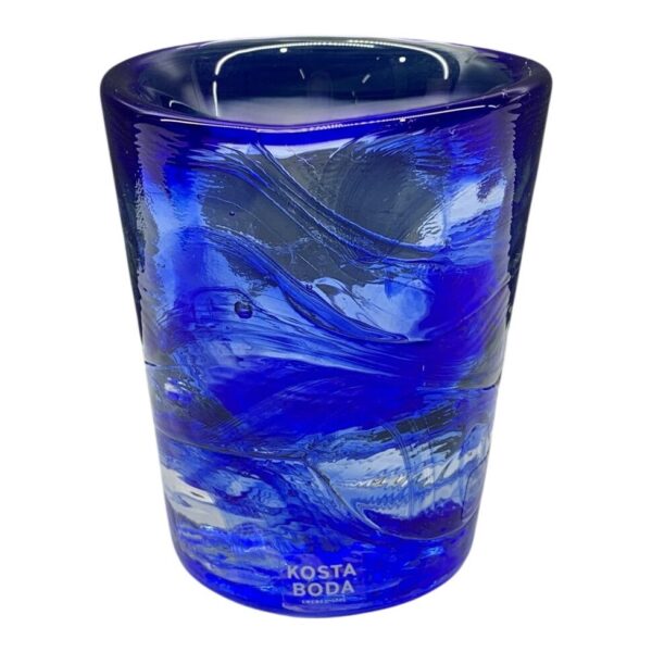 Kosta Boda Mine Snapsglas Blå Äggkopp Ulrica Hydman Vallie UHV Konstglas Design