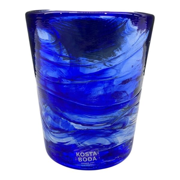 Kosta Boda Mine Snapsglas Blå Äggkopp Ulrica Hydman Vallie UHV Konstglas Design