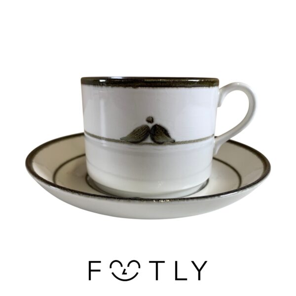 Rörstrand Nordica Kaffekopp & Fat Carl-Harry Stålhane Design Dekor Jackie Lynd