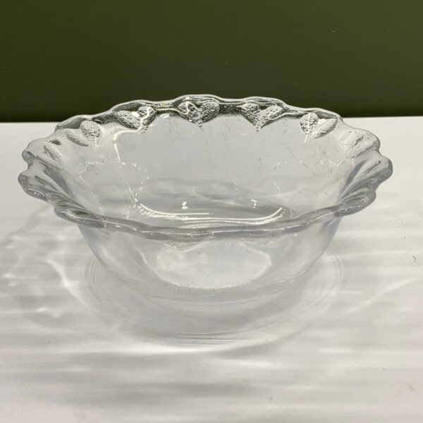 Glasskål Hjärtan Glas 14,5cm Vintage