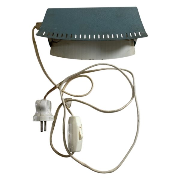 Vägglampa Retro Blå Metall Strömbrytare Vintage Belysning Sänglampa 50/60-tal