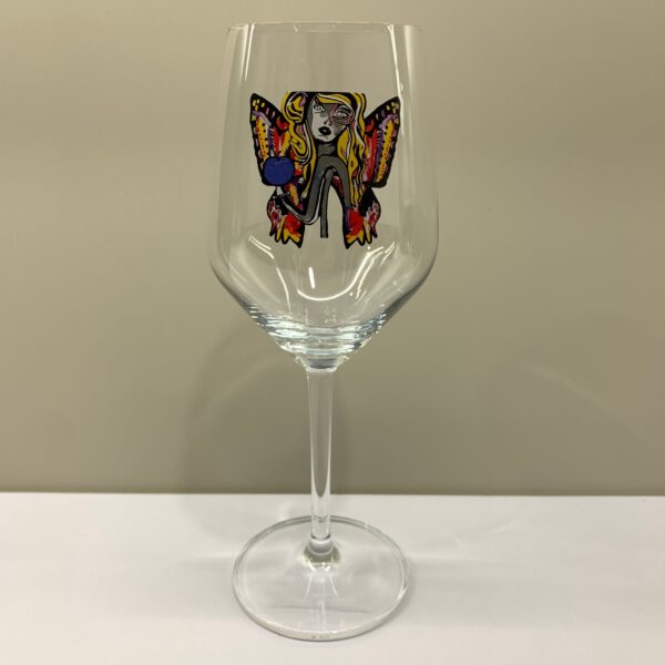 Carolina Gynning Love is Joy Vit Vinsglas Design Glas