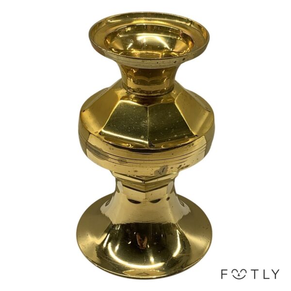 Ljushållare Facetterad Guldfärg Vintage Ljuslykta