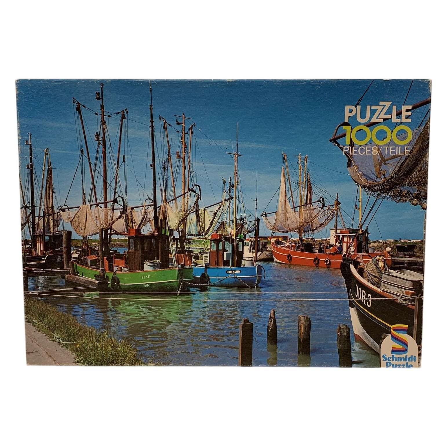Schmidt Puzzle 1000 Bitar Weekend Fiskeläge Fartyg Hav Landskap