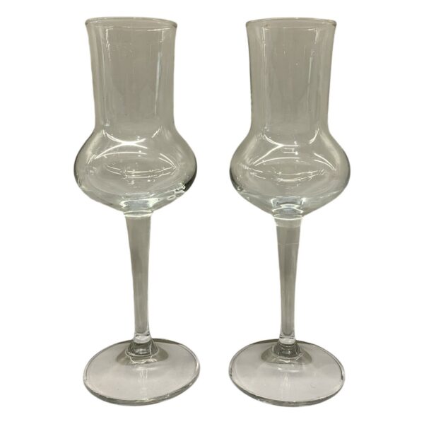 2 st Bormioli Rocco Grappaglas Klarglas Italienska Glas