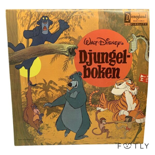 Disney Djungelboken PMES 570 Vinyl LP Vintage 1967 Skiva Odeon Disneyland Record