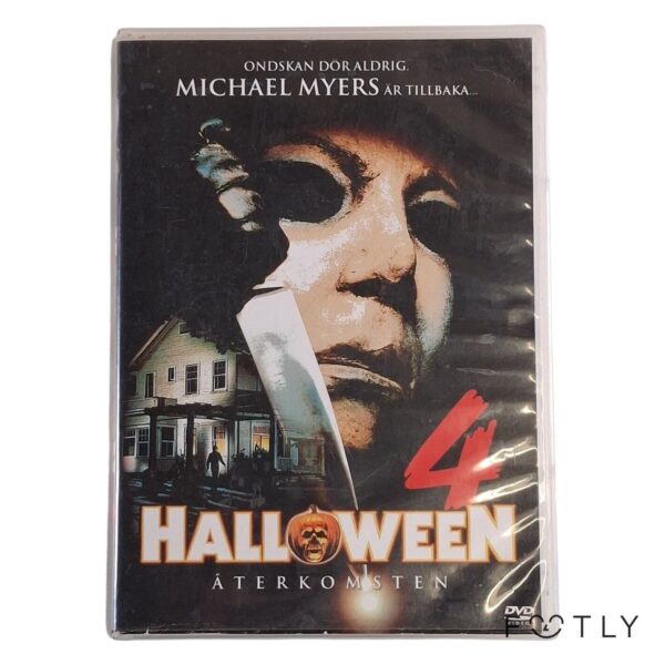 Halloween 4 Återkomsten DVD Skräckfilm Michael Myers Svensk Text Horror Movie