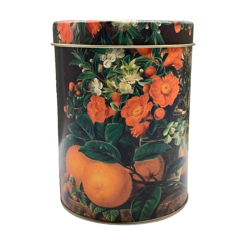 Plåtburk Fjäril Blommor Burk