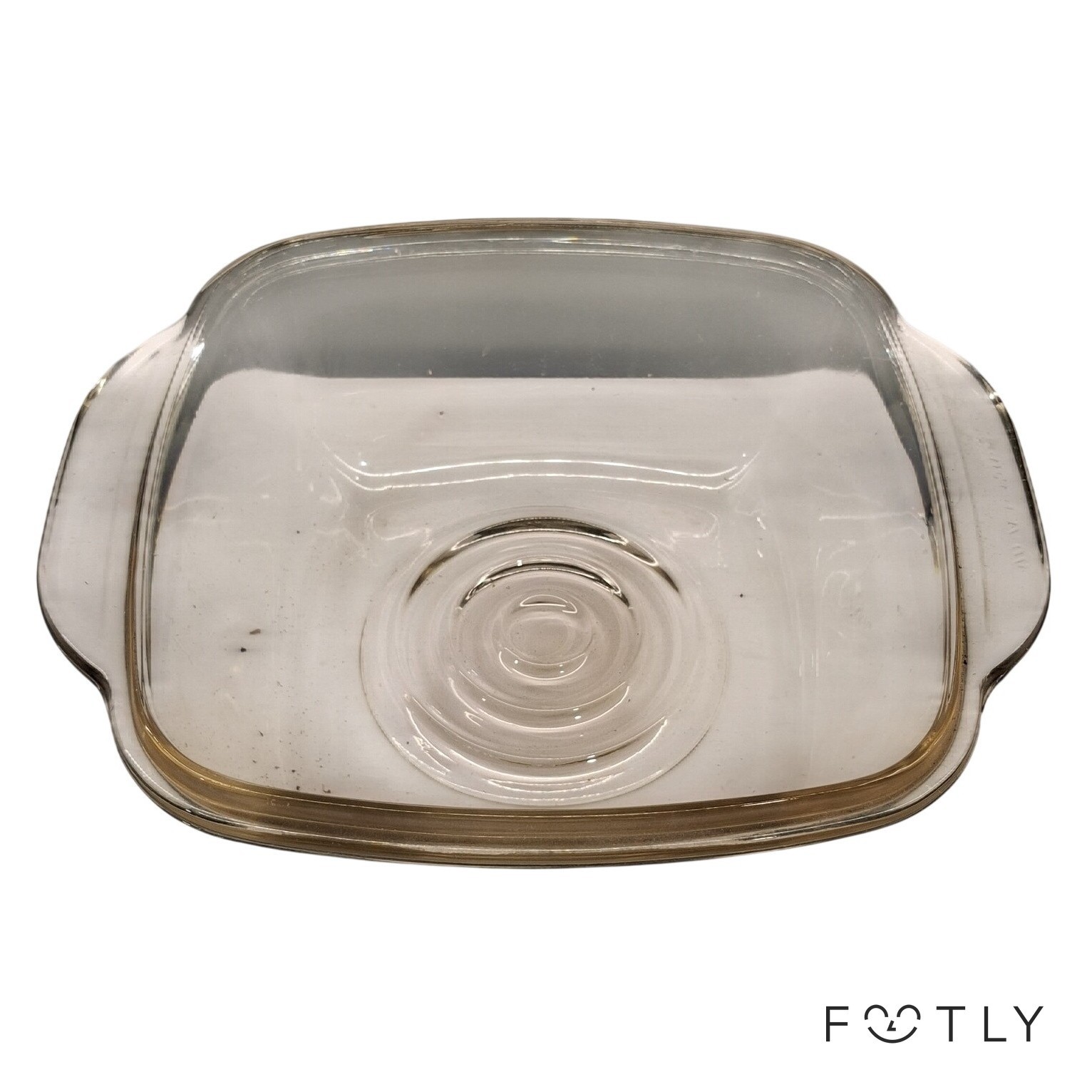 Ugnsform Glas Fyrkantig Ugnsfast Form Transparent Vintage