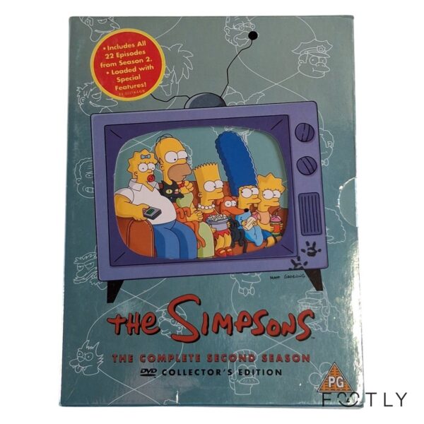 The Simpsons Säsong 2 DVD Box Collector's Edition 4 Discs TV-serie Animerad