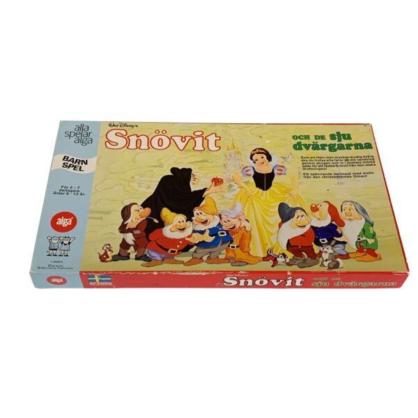 Alga Snövit Och De Sju Dvärgarna Brädspel Barn Komplett Klassiker Retro Disney