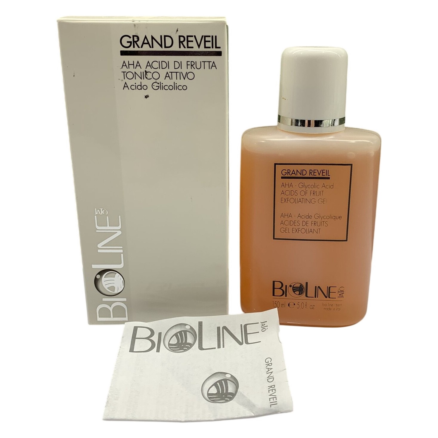 Bioline Grand Reveil Exfolierande Gel AHA Glykolsyra 150ml Ansikte Hudvård