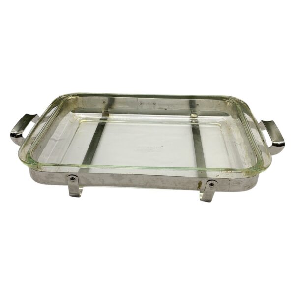 Pyrex 233-N Ugnsform Glas Rostfritt Handtag Rektangulär