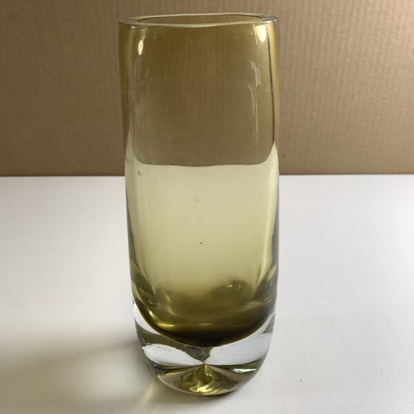 Åseda Vas Bo Borgström Glas Olivgrön Tjockbottnad Retro 60-tal