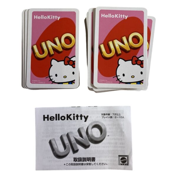 Mattel Hello Kitty UNO Kortspel Japansk Manual Smalarpryl HelloKitty