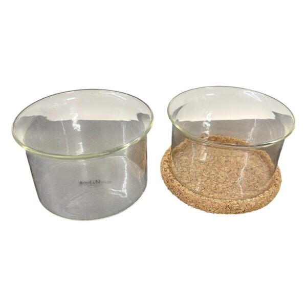 BodaNova & Bodum 2 st Skålar Glas Korklock Transparent Sweden Skål Retro