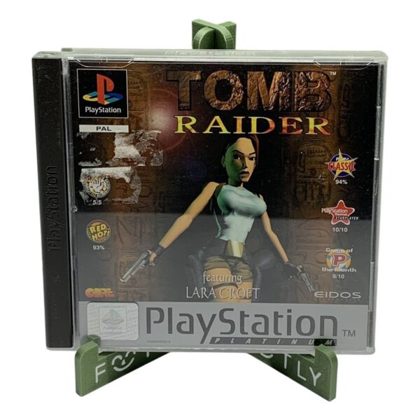 PS1 Tomb Raider Platinum PAL Svenskt Playstation 1 Play station One Retro Spel