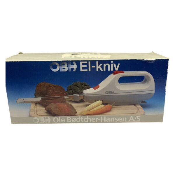 OBH El-kniv Elektrisk Kniv Vit Metall Blad Kök Skärmaskin