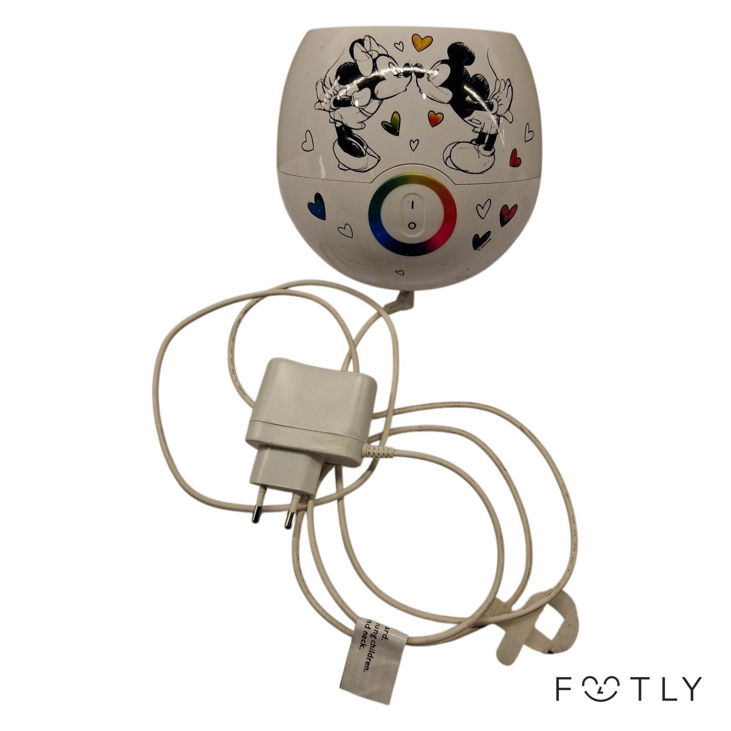 Philips Disney Nattlampa Barn LED WT11361-B Mickey Mouse Vit Flerfärgad Lampa
