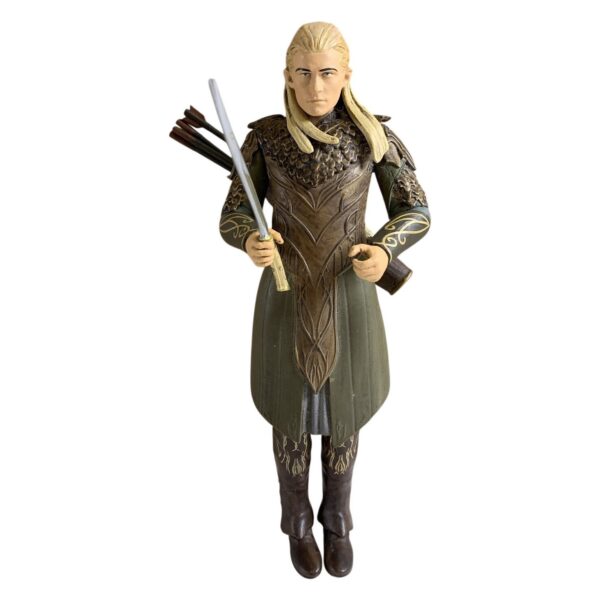 Legolas Sagan Om Ringen Actionfigur 2012 Plast Brun Grön Svärd Pilbåge