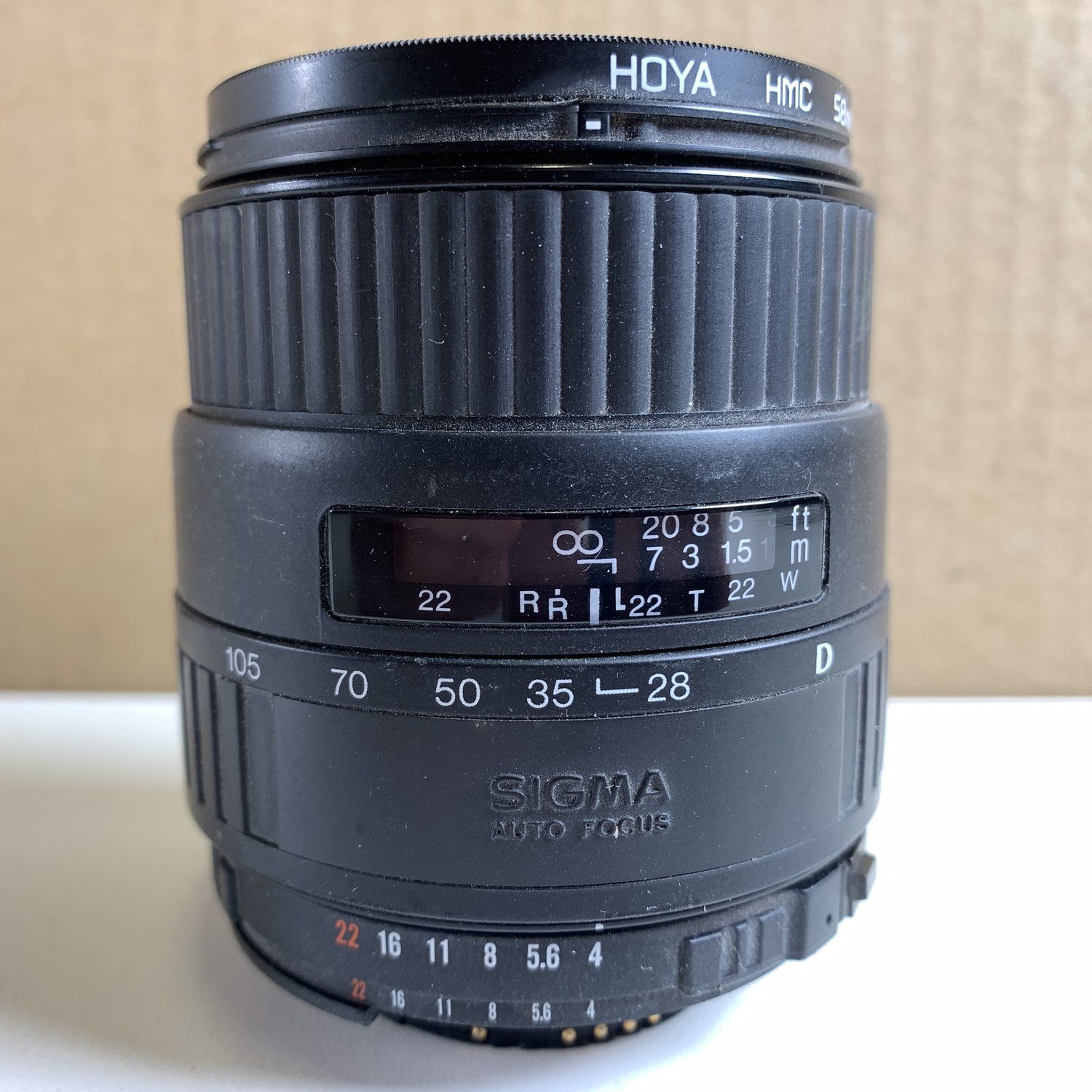 Sigma UC Zoom 28-105mm 1:4-5.6 Autofokus Objektiv Svart Japan