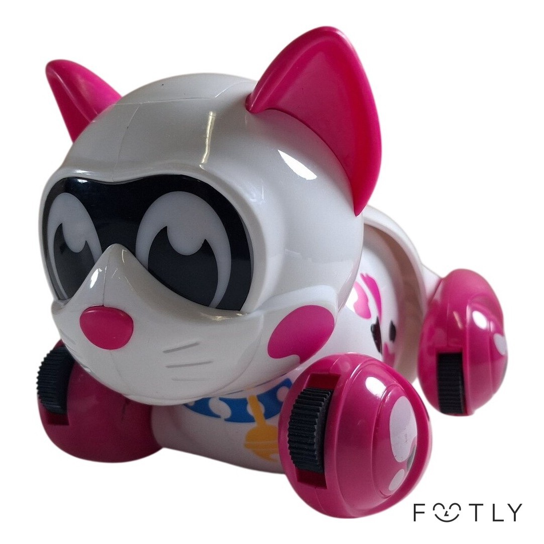 Silverlit Robotkatt Leksak Elektronisk Vit Rosa Plast Katt Robotdjur Barn