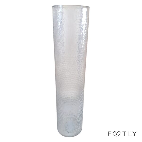 Form Living Vas 127057 Glas Cylinder Mönstrad Transparent Blomvas Dekoration