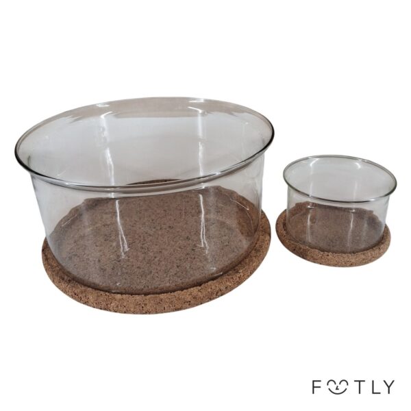 Bodum Hot Pot 2 st Skålar Glas Med Korkunderlägg Transparent Serveringsskål Skål
