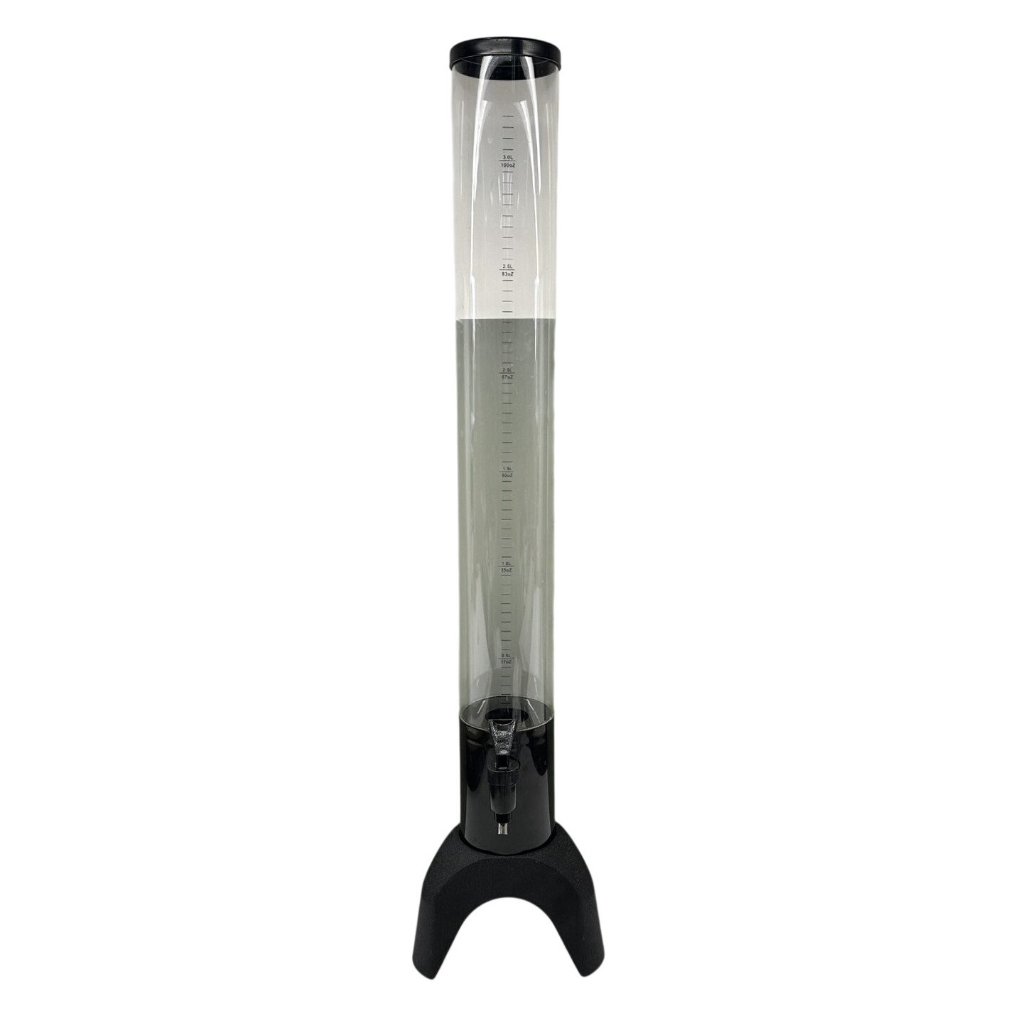 Dryckesdispenser 3 Liter Plast Svart Transparent Med Kran Fest Servering