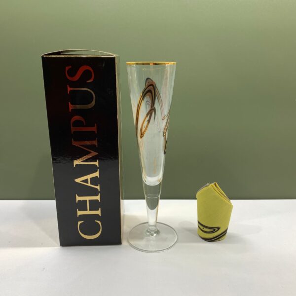 Ritzenhoff Debora Jedwab år 1997 Champagneglas Design Glas Originalbox