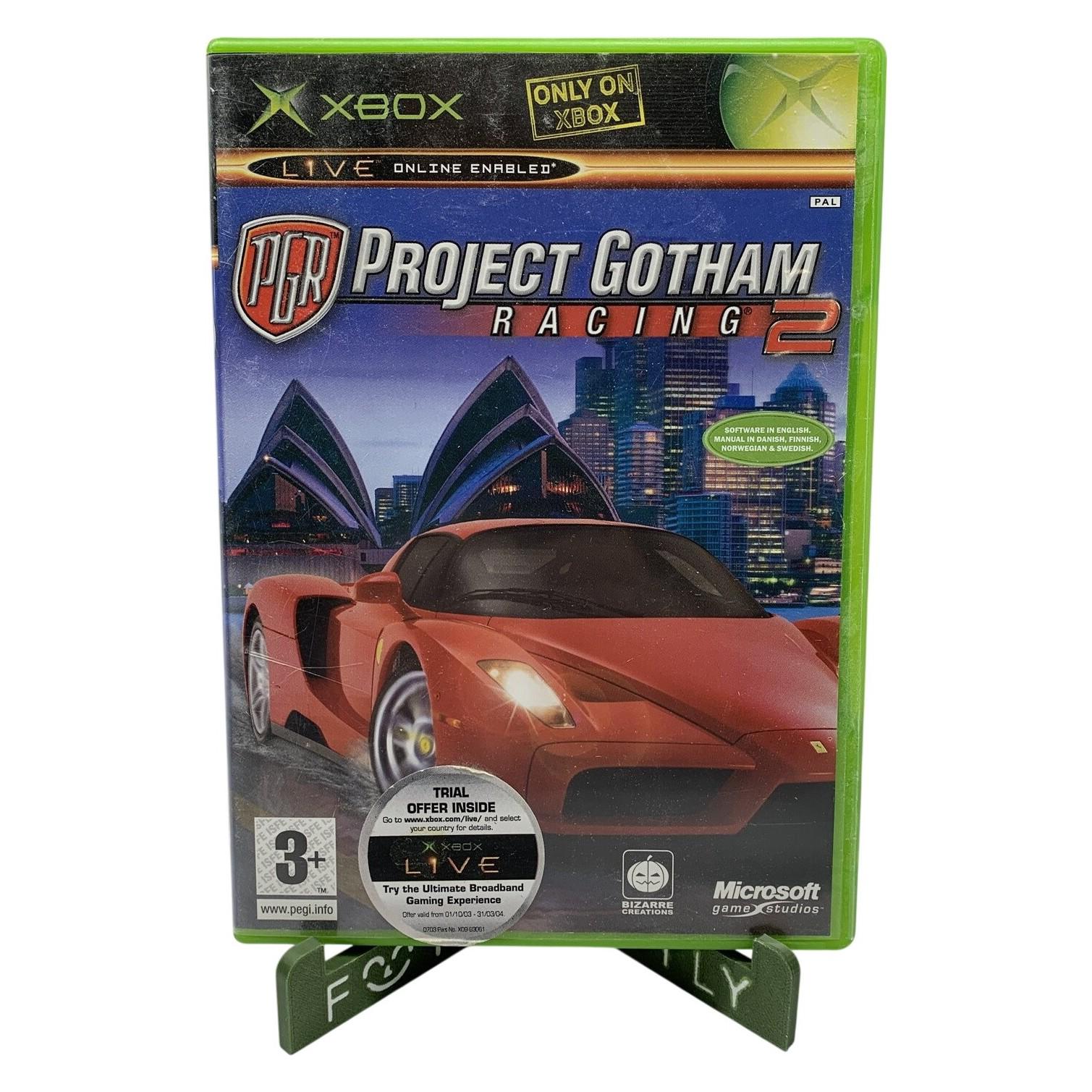 Xbox Project Gotham Racing 2 Spel Racing PAL Svensk Manual Retro TV-Spel
