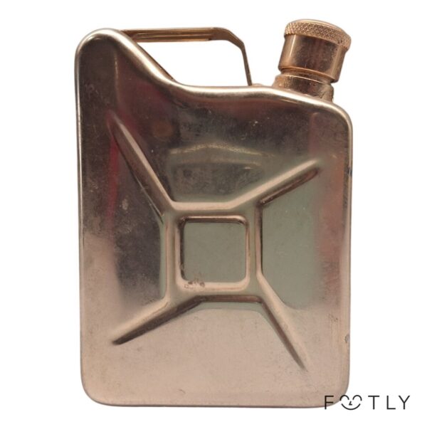 Plunta Jerrycan Design Metall Guld Vintage Fickplunta Flaska Retro l Bensin dunk