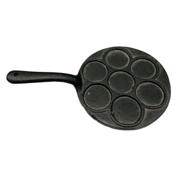 Miniatyr Ljusfat Pannkakspanna ZW524 Gjutjärn Svart Plättlagg Stekpanna