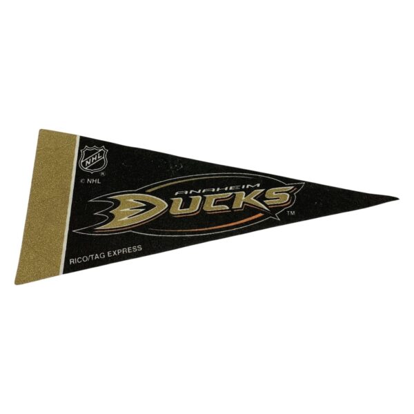 Anaheim Ducks NHL Vimpel Svart Guld Rico Tag Express Hockey