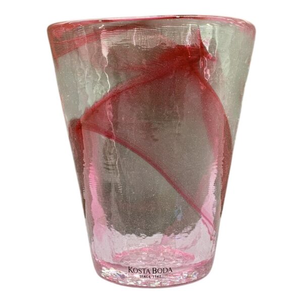 Kosta Boda Mine Glas Rosa Ulrica Hydman Vallien UHV Konstglas Dricksglas Design