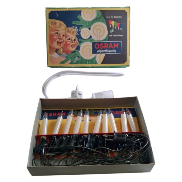 Osram 2356/10 10 st Julgransbelysning Vintage Elektrisk Vit Grön Ljusslinga