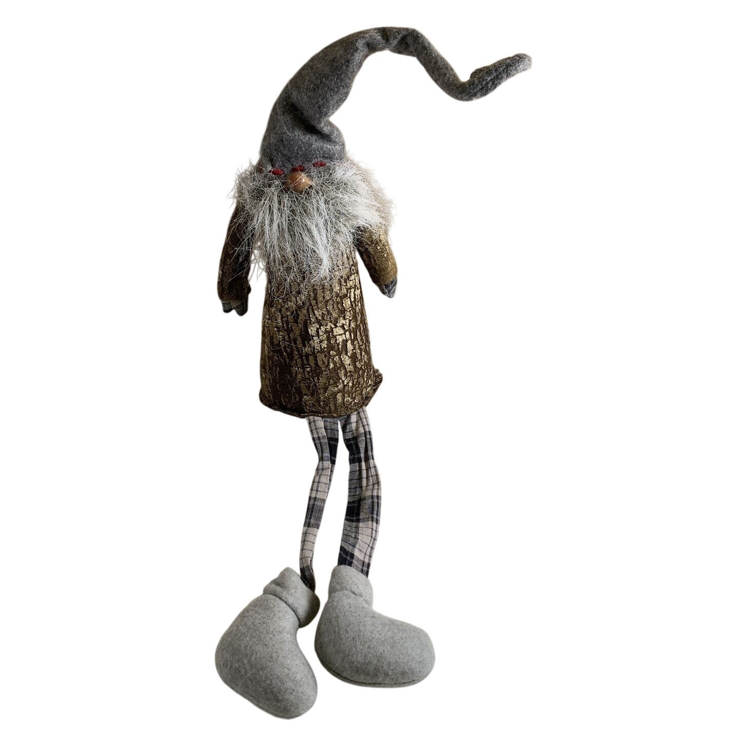 Laplandia Creations Advent Northpole Collection Tomte Dekoration Grå Brun