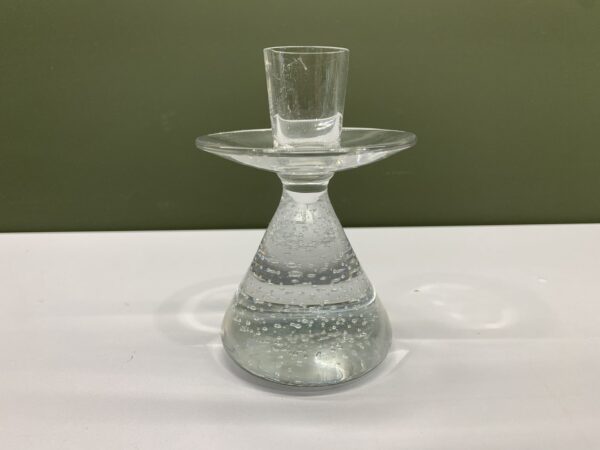 Ljusstake Glas Bubblor Klar Modern Design