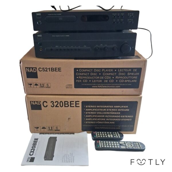 NAD C320BEE Förstärkare NAD C521BEE CD-Spelare, HiFi Stereo Paket