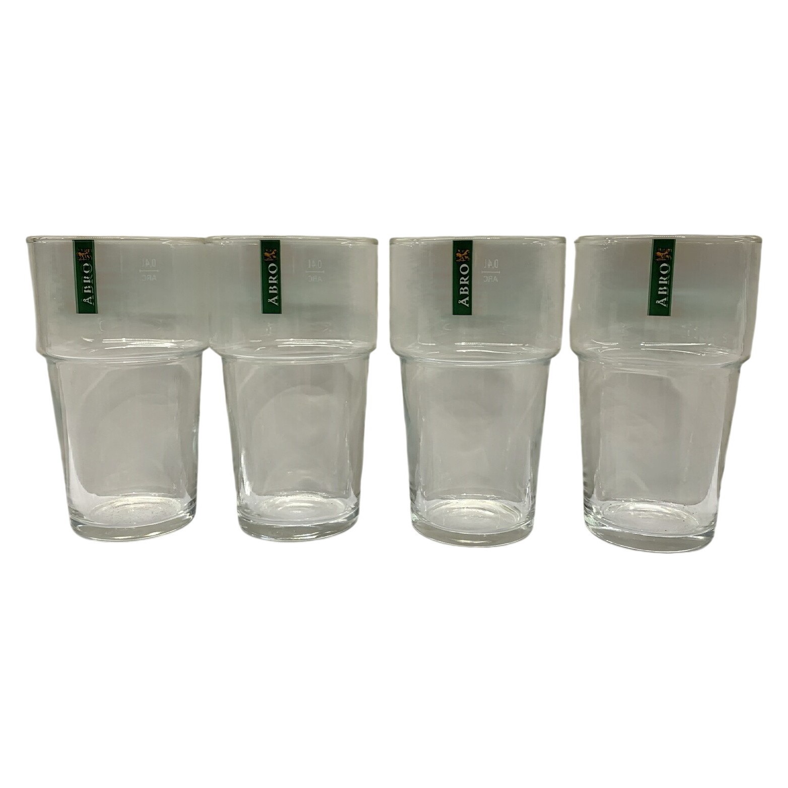 4 st Åbro Ölglas ARC Glas 0,4L Öl glas Klarglas