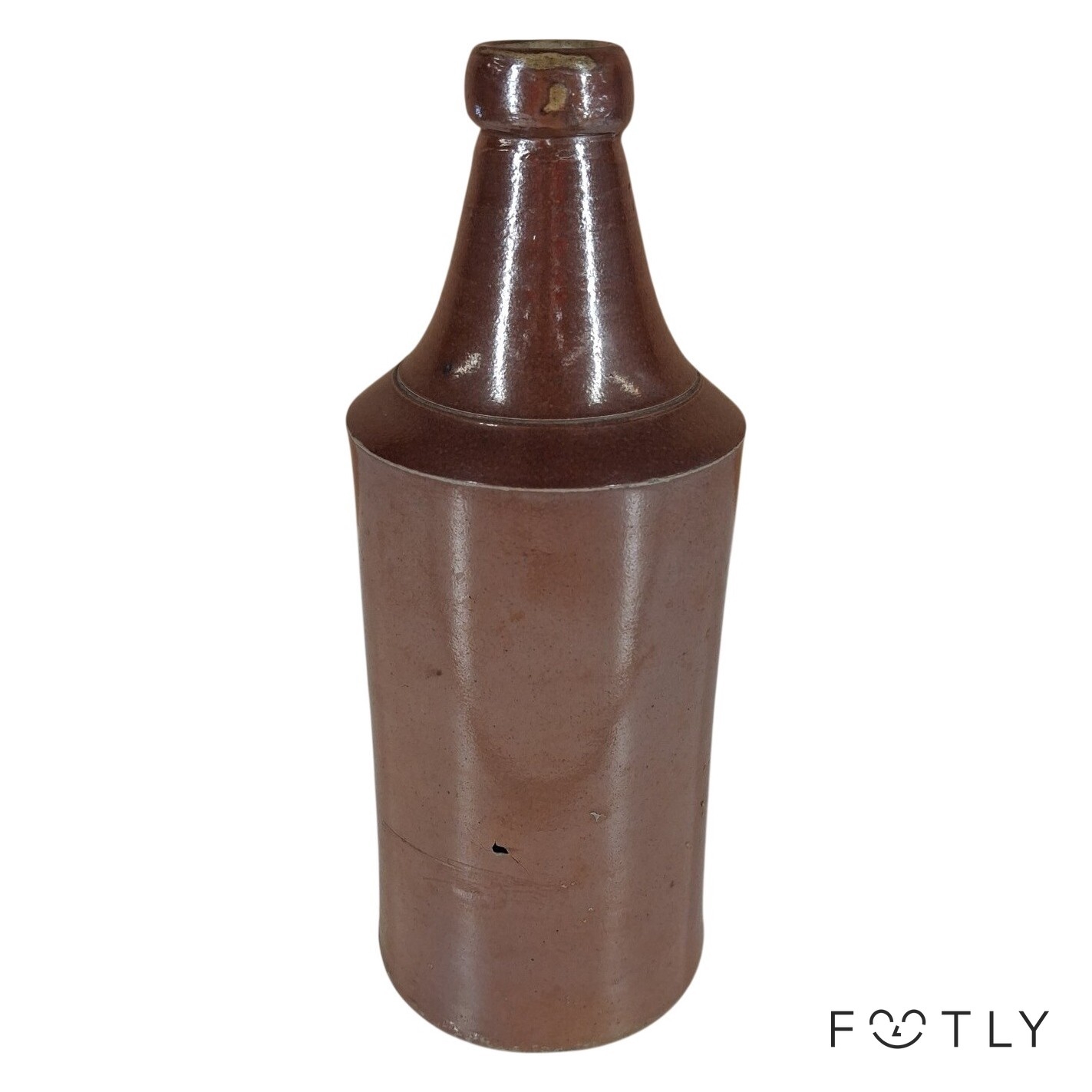 Flaska Brun Stengods Vintage Keramik Butelj Krus Retro