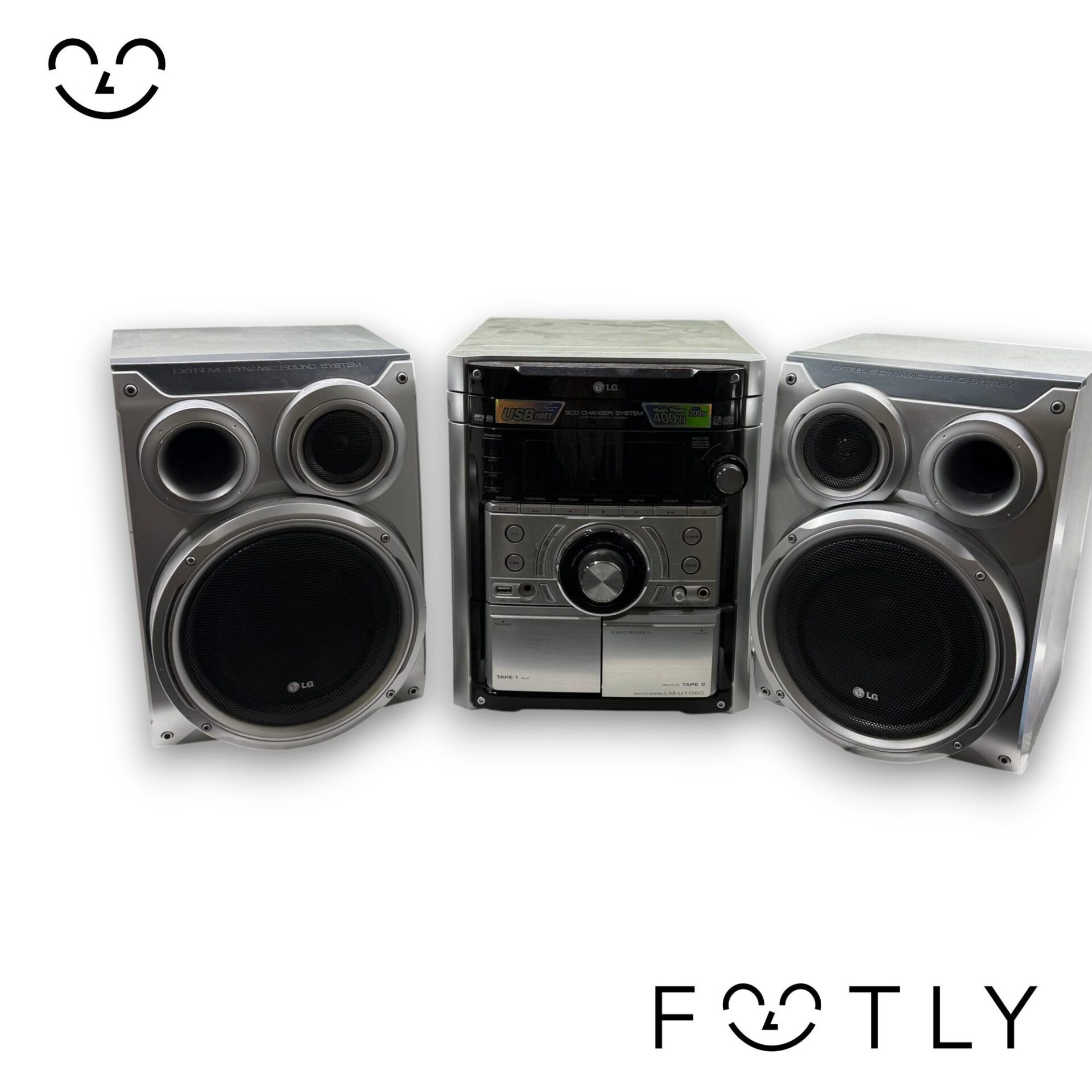 CD-Spelare LG Mini Hi-Fi-system modell LM-U1060 LG-högtalarsystemet