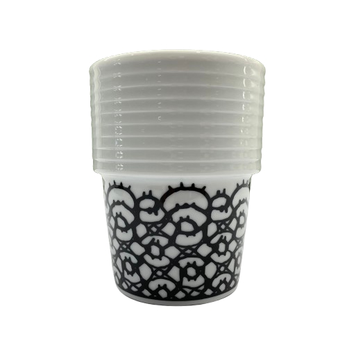 Rörstrand Filippa K Spets (Lace) Mugg Svart/Vit Design