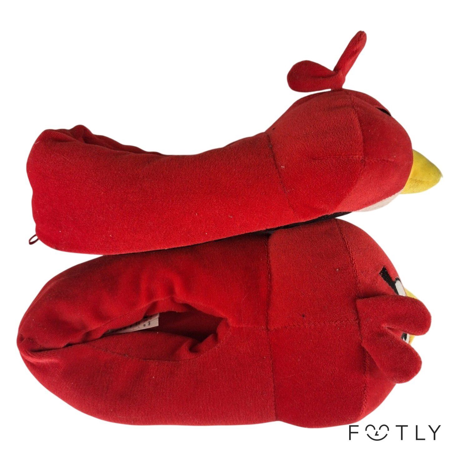 H&M Angry Birds Tofflor Barn Storlek 32/33 Röd Mjukis Slippers Rovio