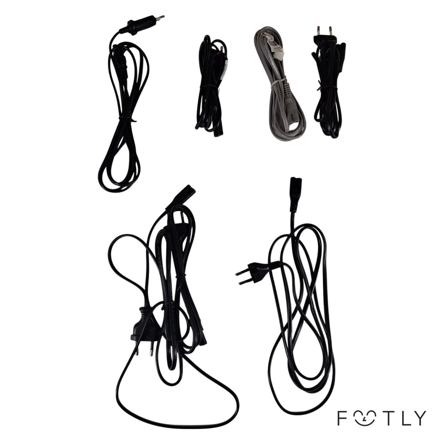 6 st Apparatkablar Strömkablar Nätkablar Elsladdar Ström Sladd Kabel Strömsladd