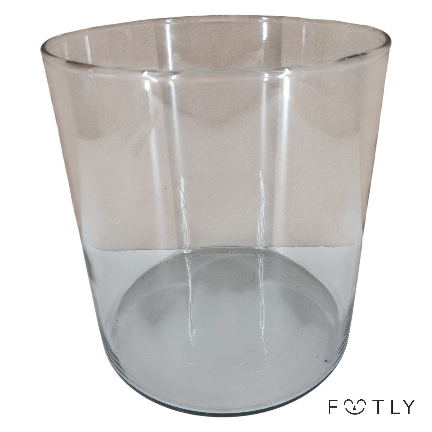 Glasvas Cylinder Klar Glas Rund Vas Blomvas Modern Skål